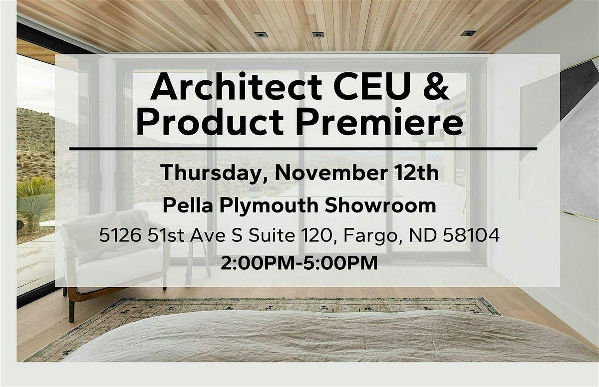 Architect CEU & Product Premiere