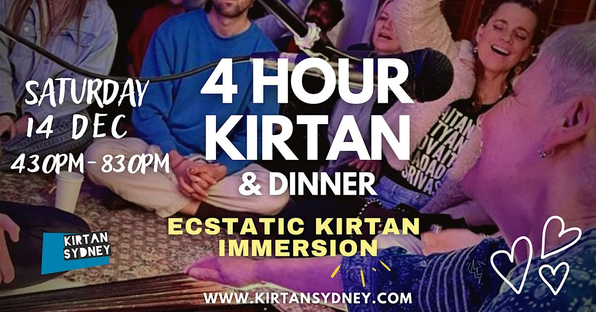 4 HOUR KIRTAN & DINNER (Final Event of the year)