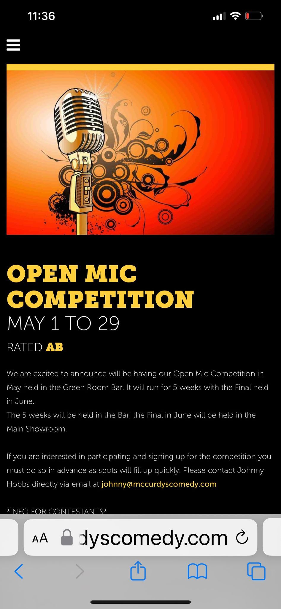 Open Mic Competition