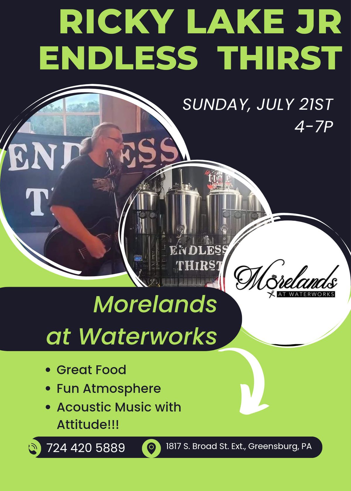 Ricky Lake Jr\/Endless Thirst at Morelands at Waterworks 