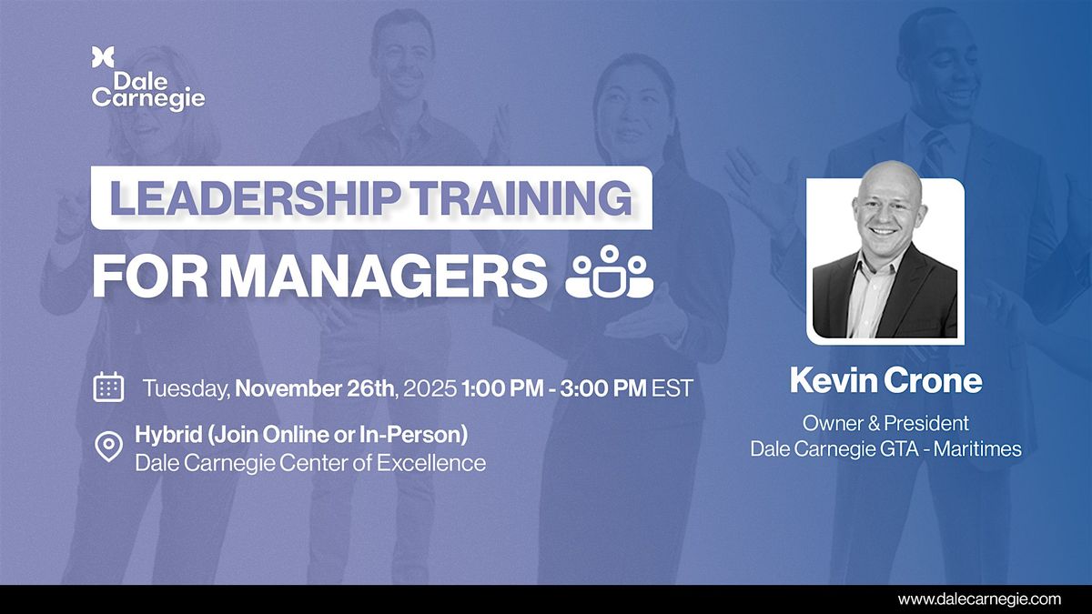 Leadership Training for Managers - Complimentary Kickoff