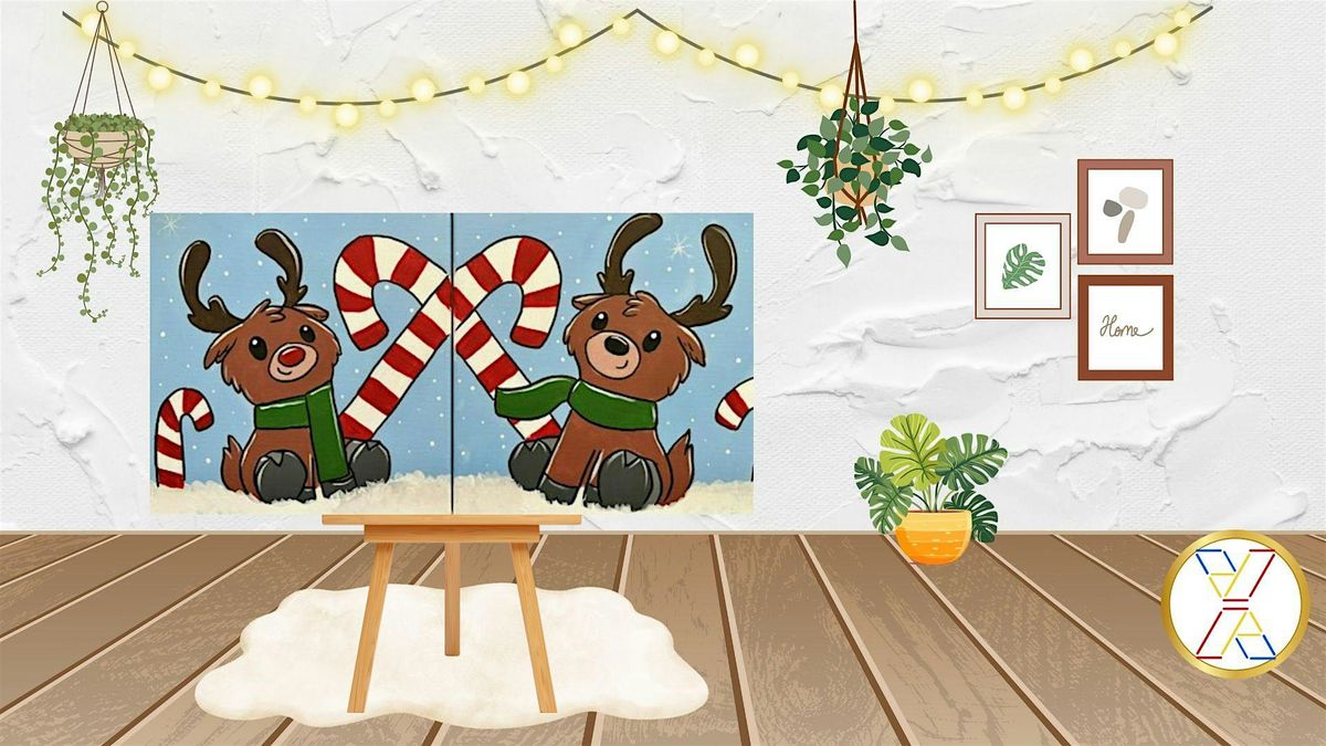 Mommy  \/ Daddy & Me Paint Party: Winter Reindeer