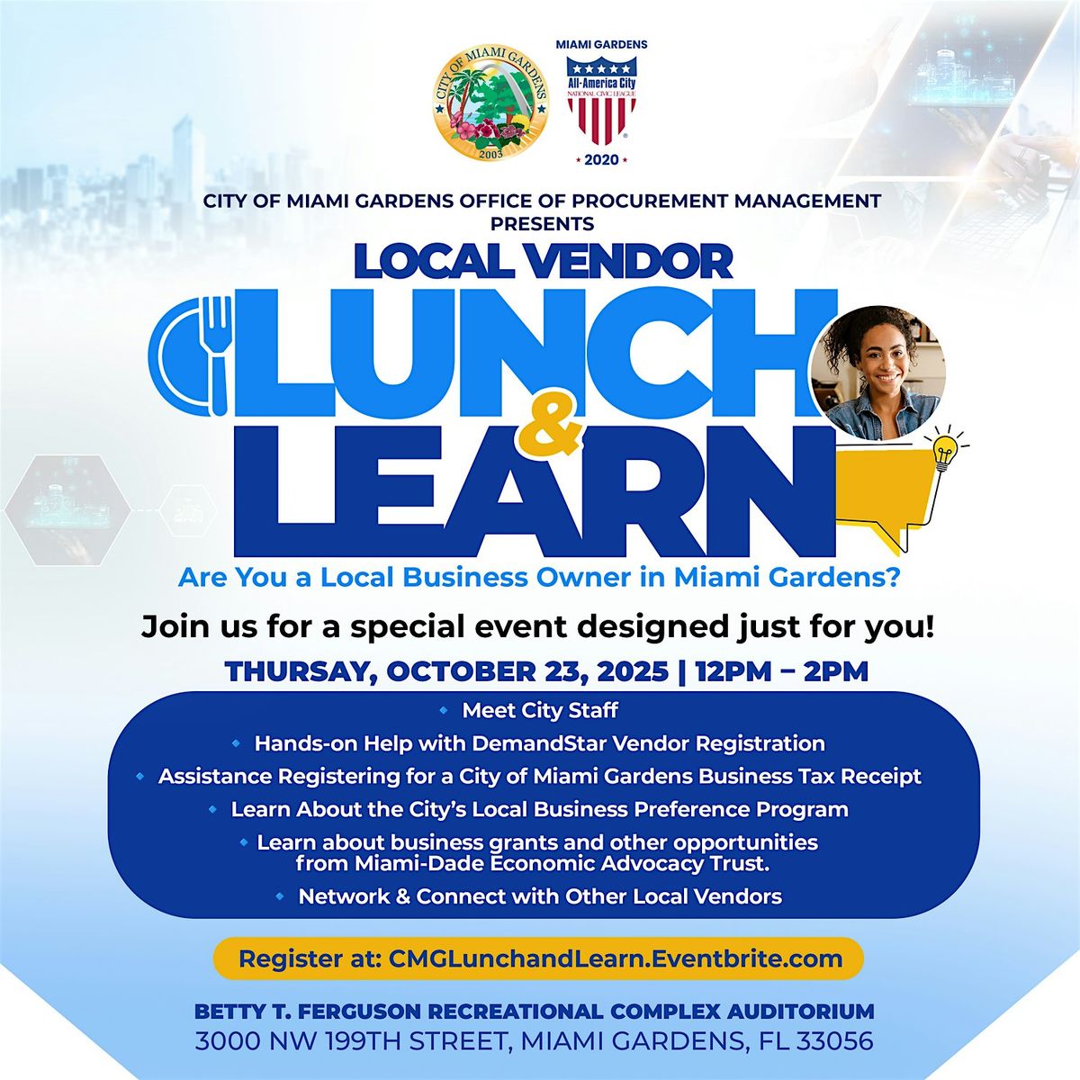 Office of Procurement Managment:  Local Vendor Lunch and Learn