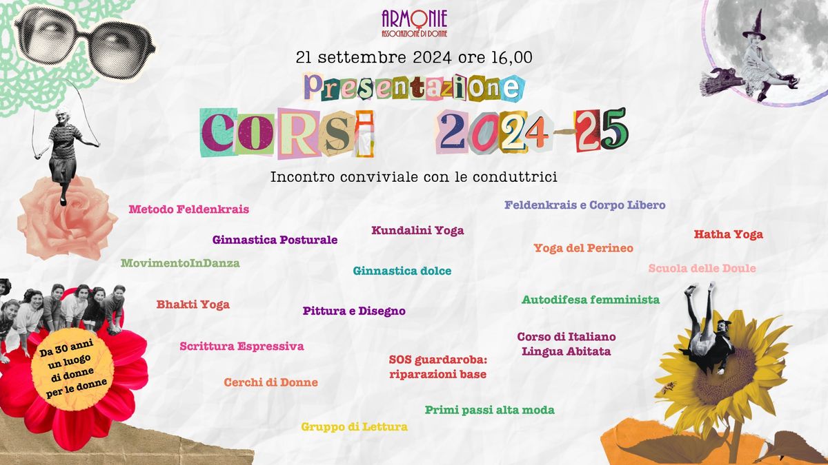 Presentazione Corsi 2024-25 ad Armonie