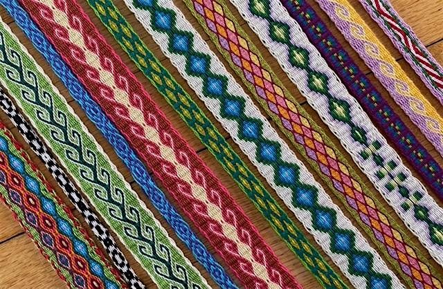 Introduction to Tablet Weaving with a Threaded In Design on an Inkle Loom