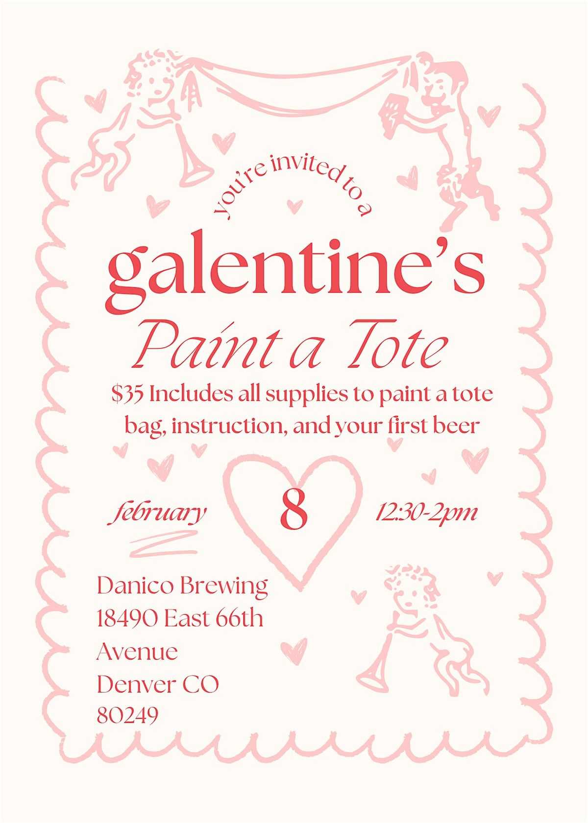 Galentine's Paint a Tote