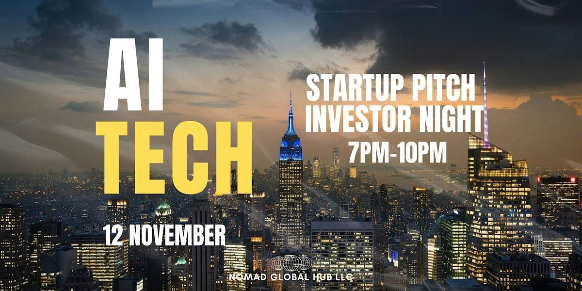 AI & Tech Startup Pitch & Investor Networking Night NYC Manhattan