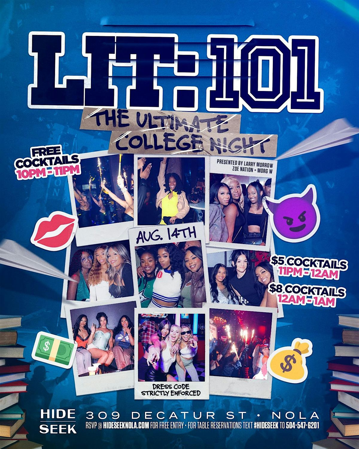 LIT:101 | The Ultimate College Night @ HIDE\/SEEK