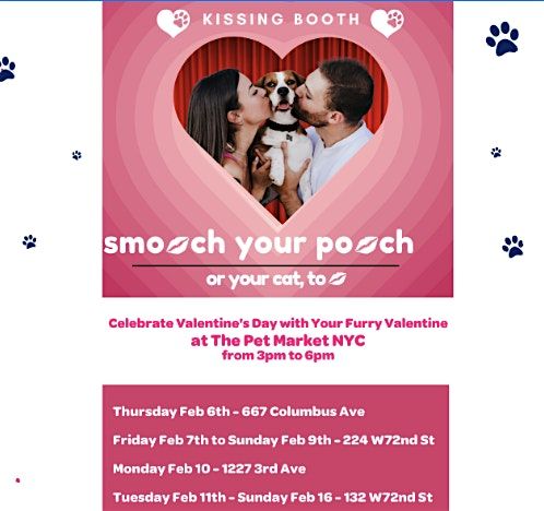 Smooch the Pooch: A Valentine\u2019s Day Celebration at Pet Market NYC!