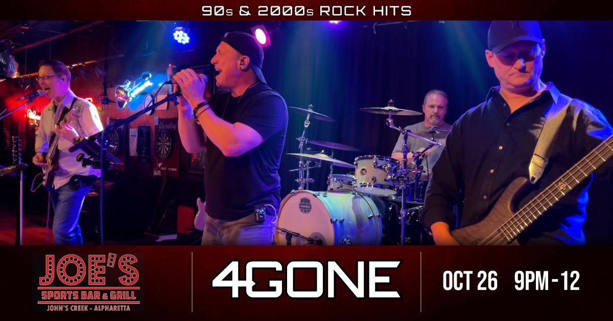 90's Rock Party with 4Gone at Joe's Sports Bar & Grill John's Creek