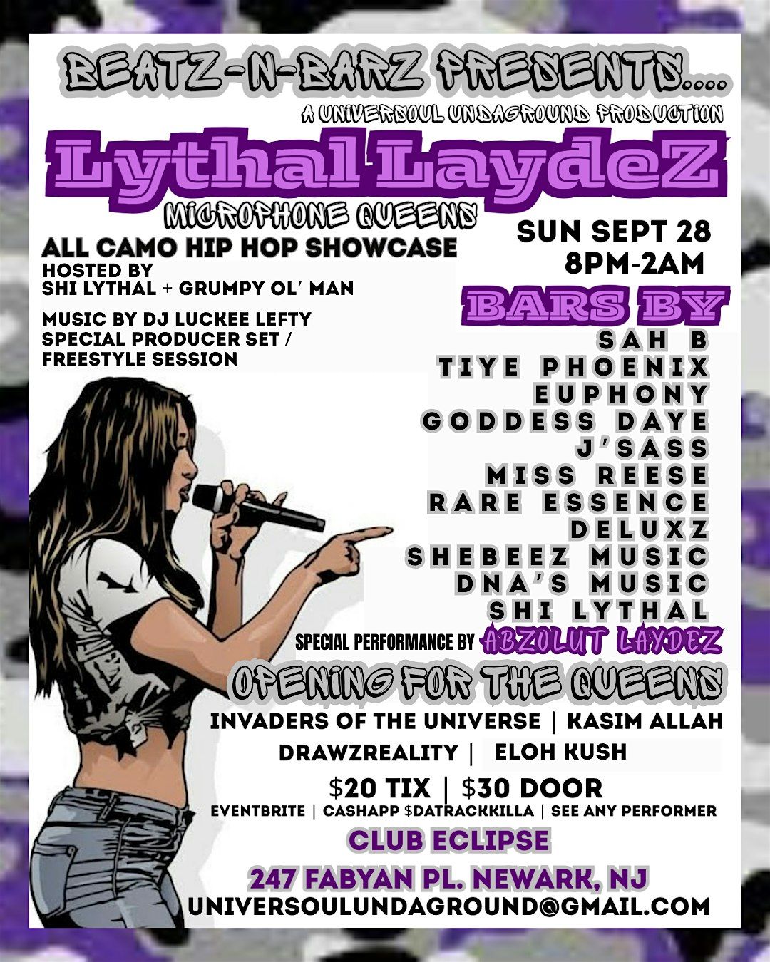 LYTHAL LAYDEZ MICROPHONE QUEENS
