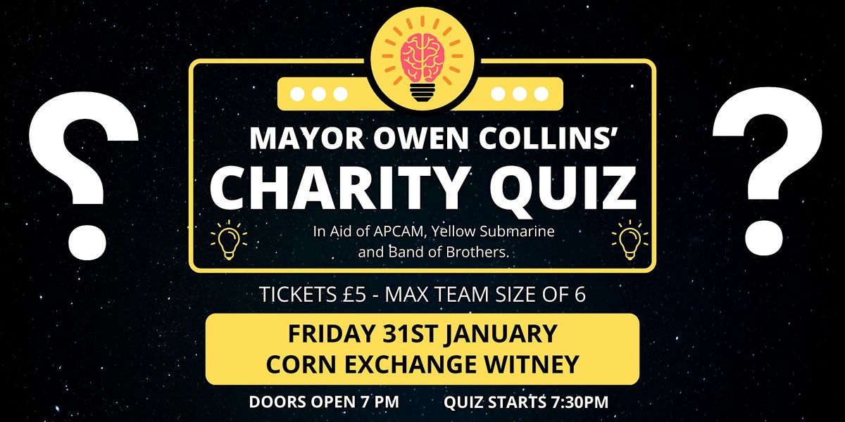 Mayor of Witney's Big Charity Quiz