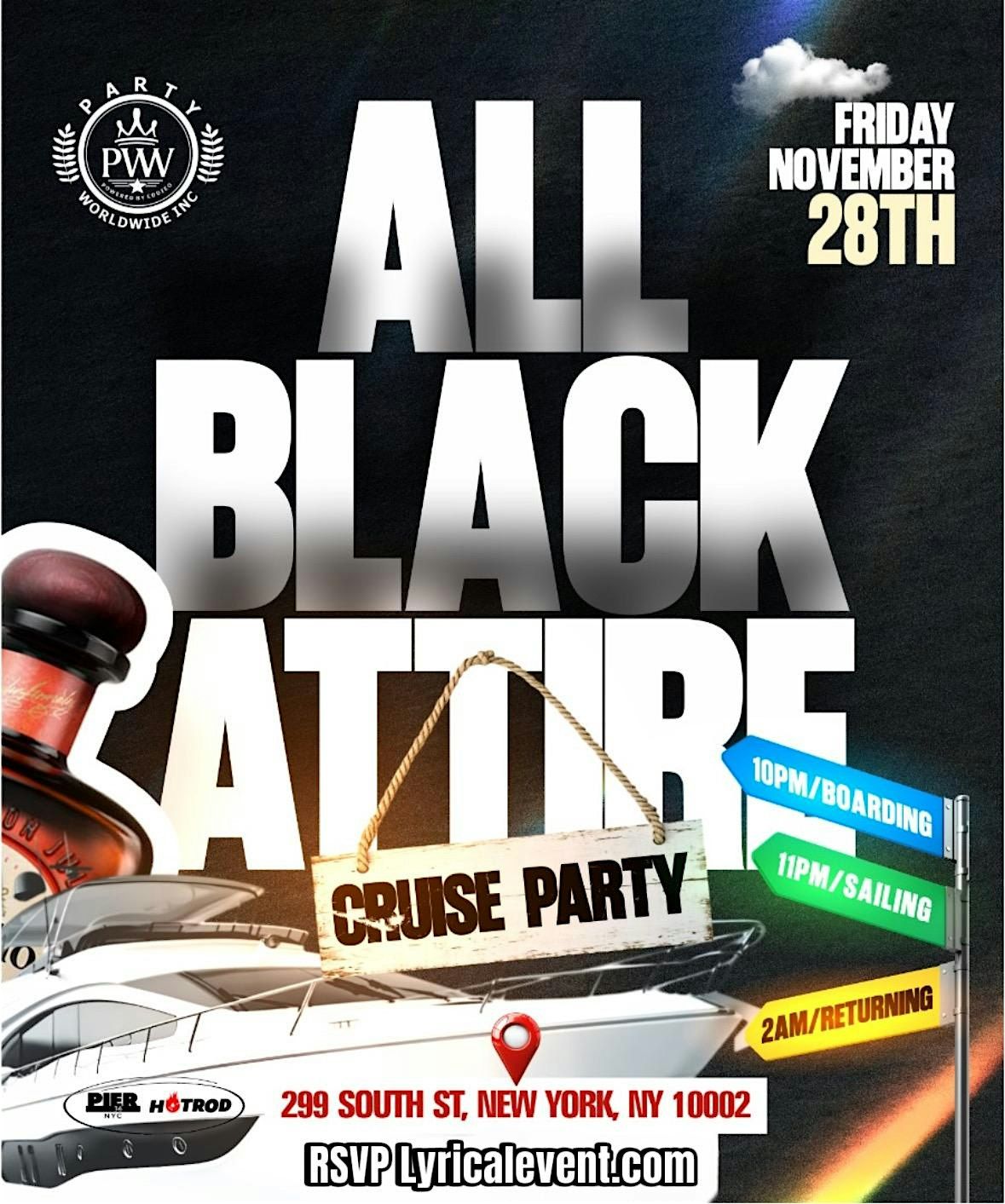 All Black Affair Party Cruise