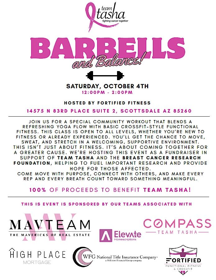 Barbells & Balance For Tasha
