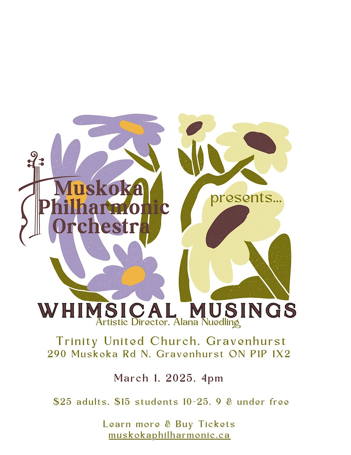 Muskoka Philharmonic Orchestra presents "Whimsical Musings"