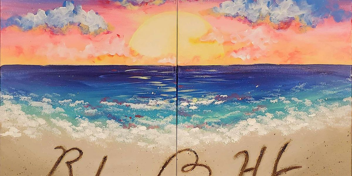 Sunset Beach Date Night - Paint and Sip by Classpop!\u2122