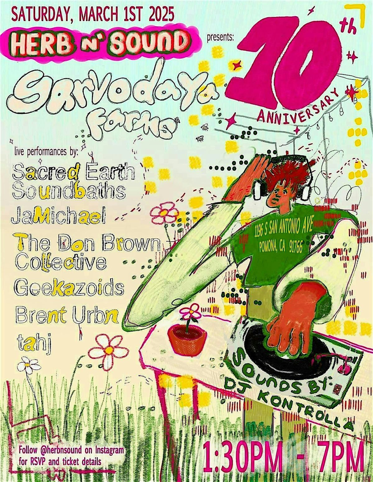 Herb N' Sound Presents: Sarvodaya Farm's 10th Anniversary!