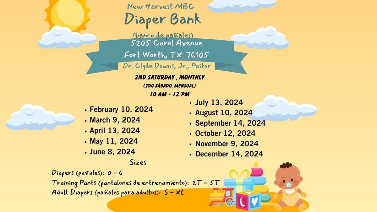 New Harvest MBC Diaper Bank