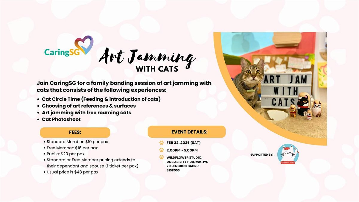 CaringSG - Art Jamming With Cats!