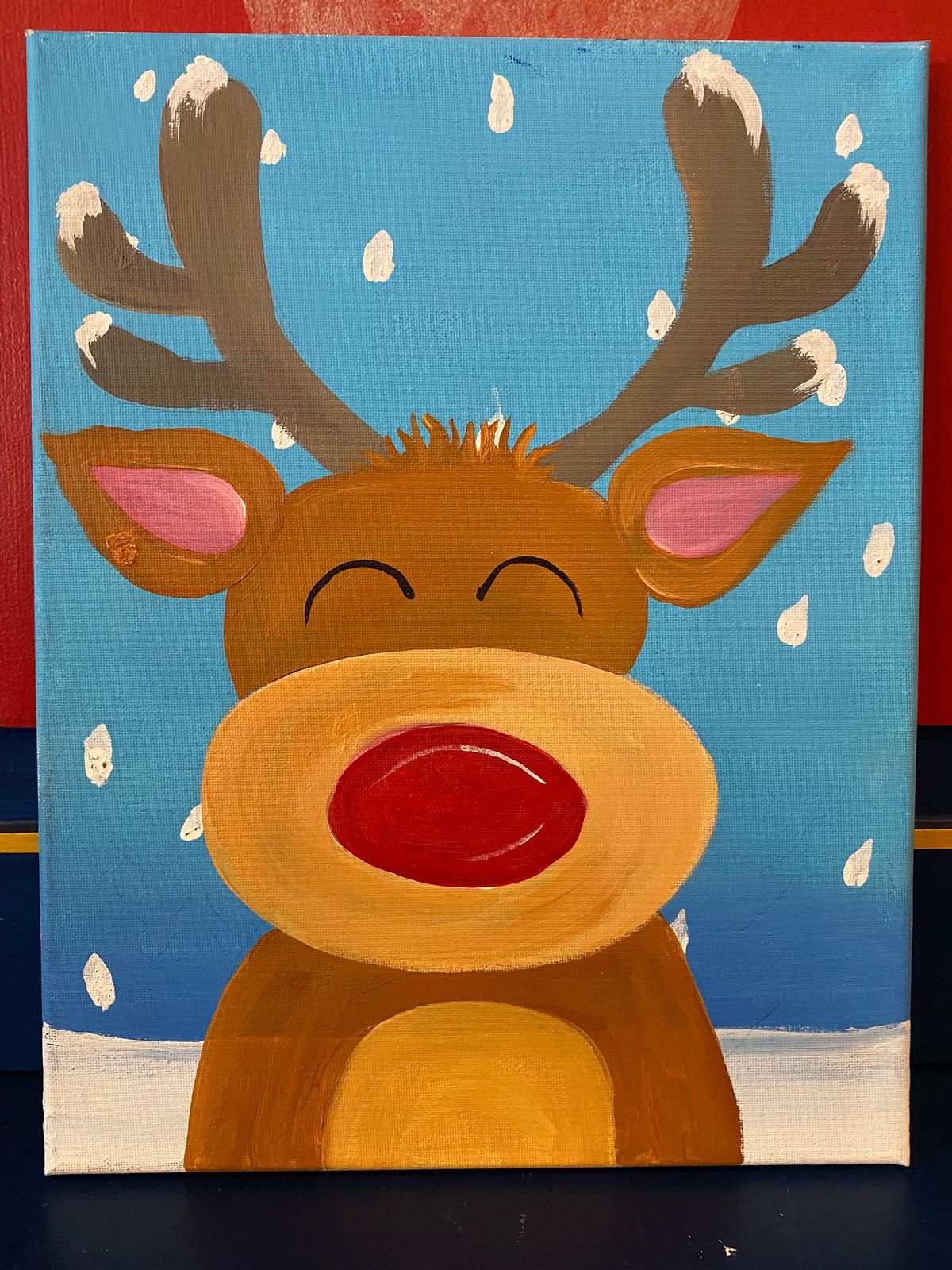 Rudolph Kids Canvas Class