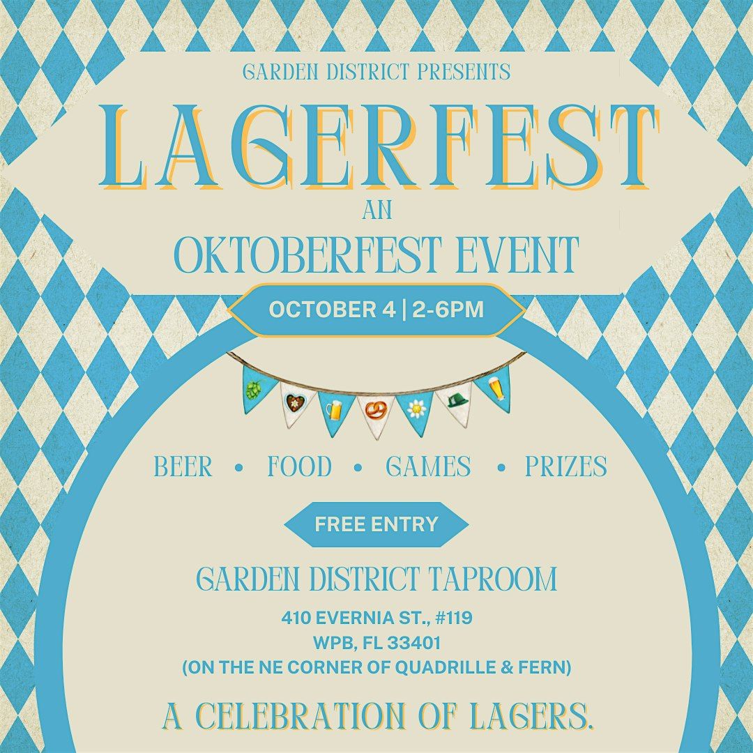 Lagerfest! An Oktoberfest Event at Garden District Taproom