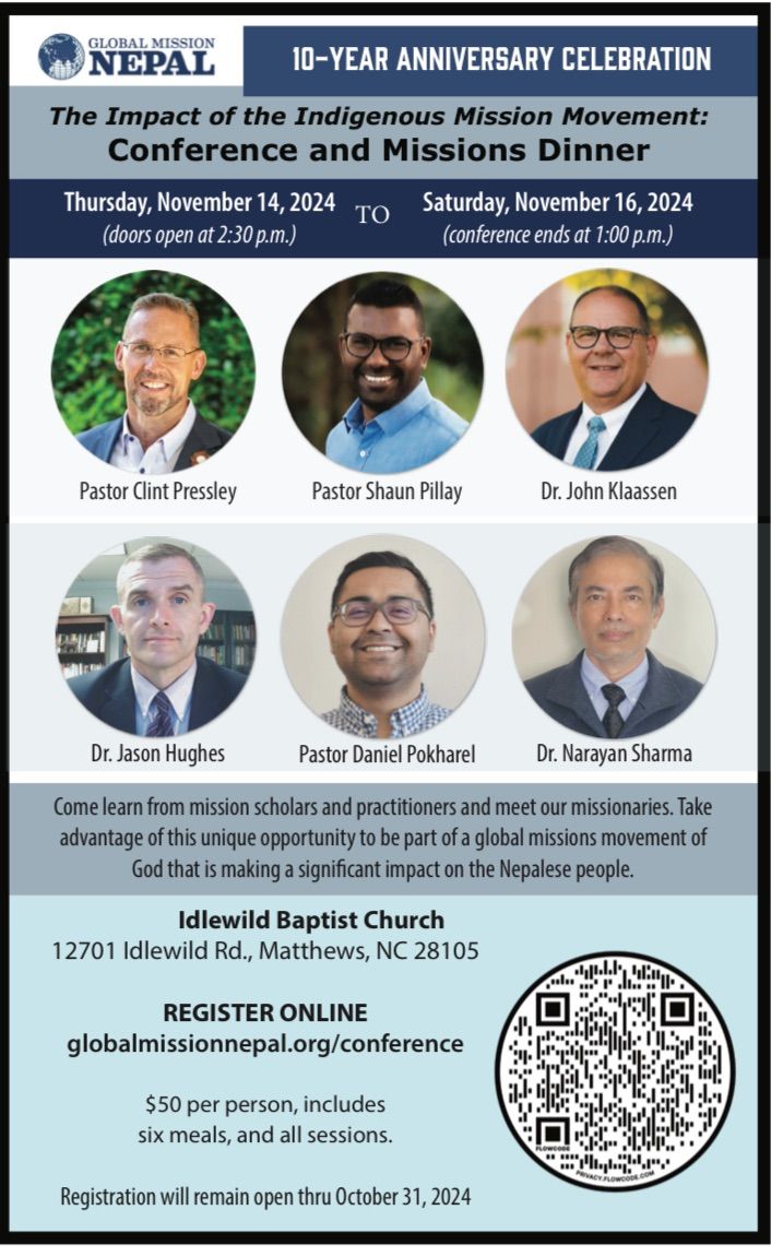 The Impact of the Indigenous Mission Movement: Conference and Missions Dinner