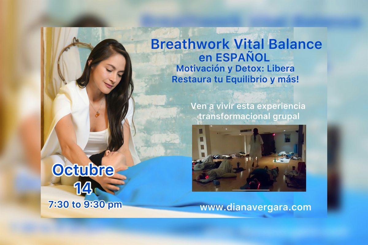 Breathwork en Espa\u00f1ol \/ Suelta el estr\u00e9s, Recarga tu energ\u00eda y m\u00e1s