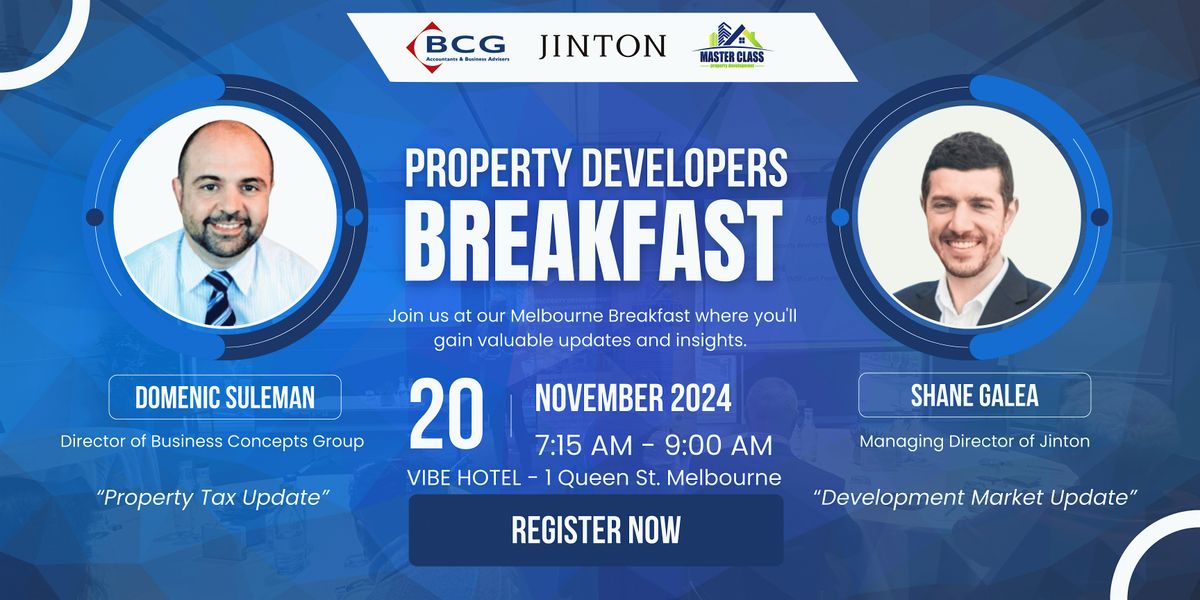 Property Developers Breakfast - November 2024