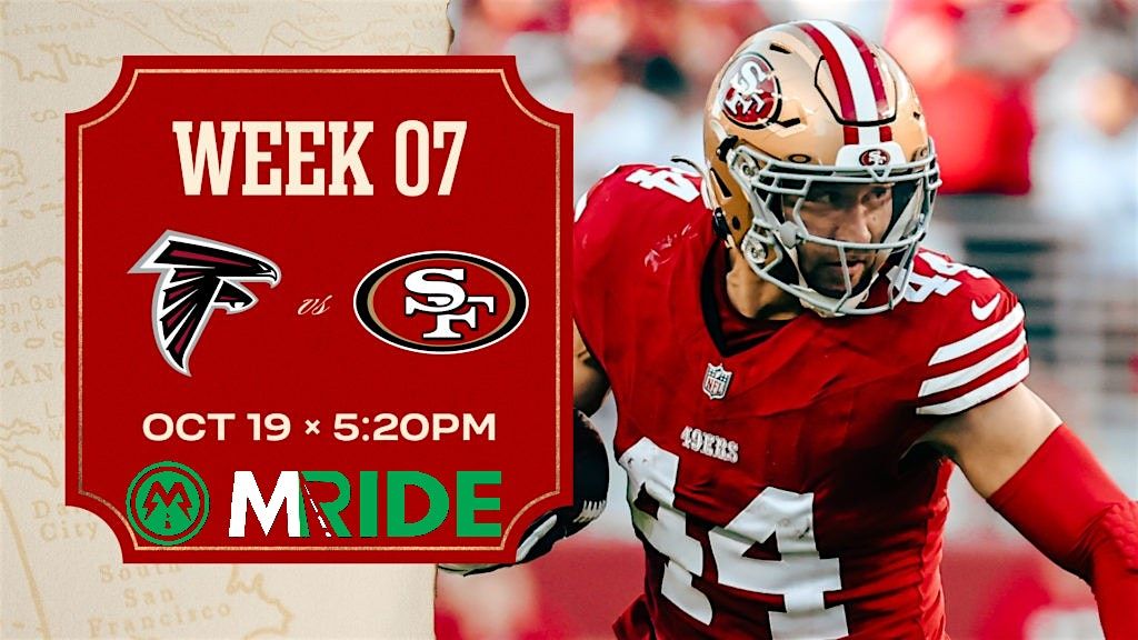 49ers vs FALCONS SHUTTLE BUS R\/T FROM SAN FRANCISCO (MARINA) 10\/19\/2025