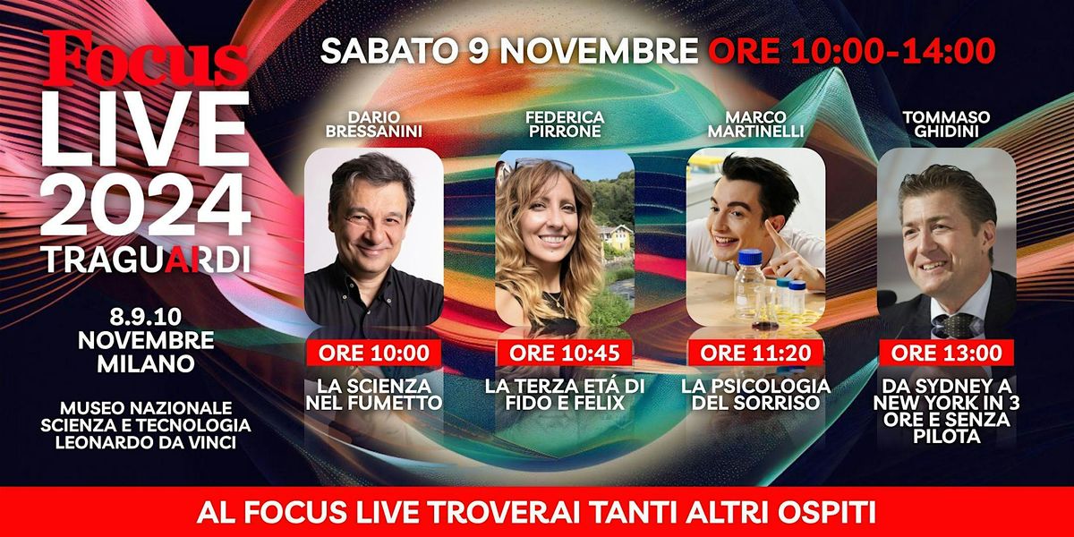 Focus Live 2024 - 9 novembre dalle 10.00 alle 14.00