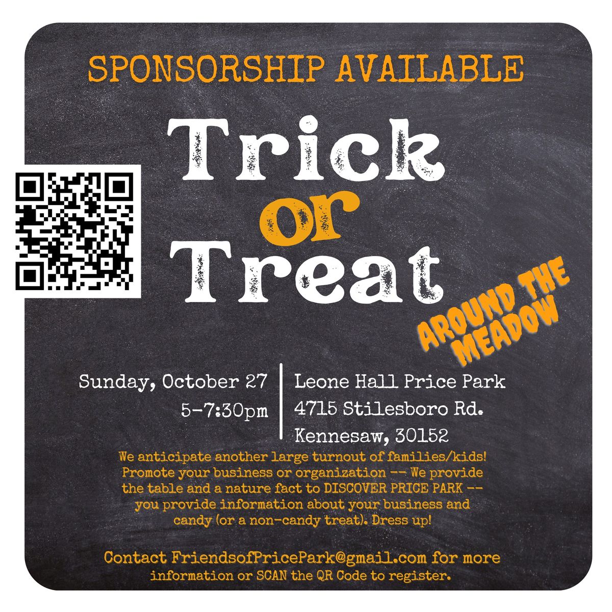 Discover Price Park - Trick or Treat Through the Meadow