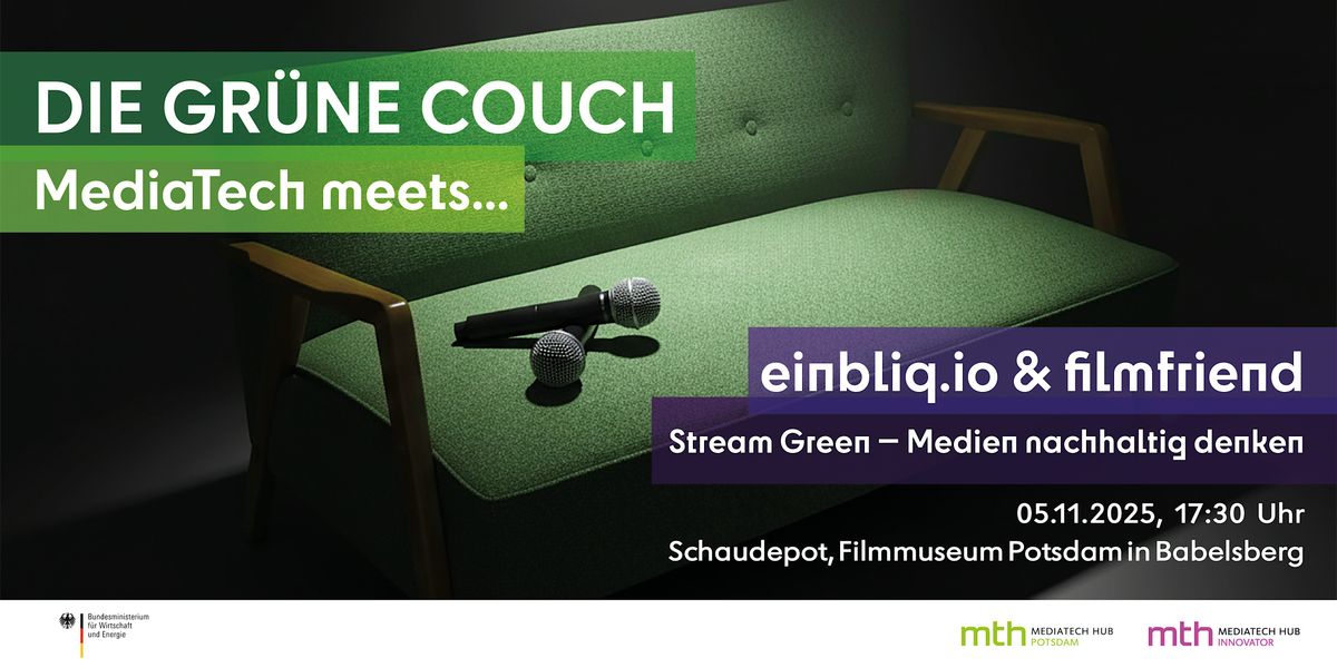 Die gr\u00fcne Couch: MediaTech meets\u2026 einbliq.io & filmfriend