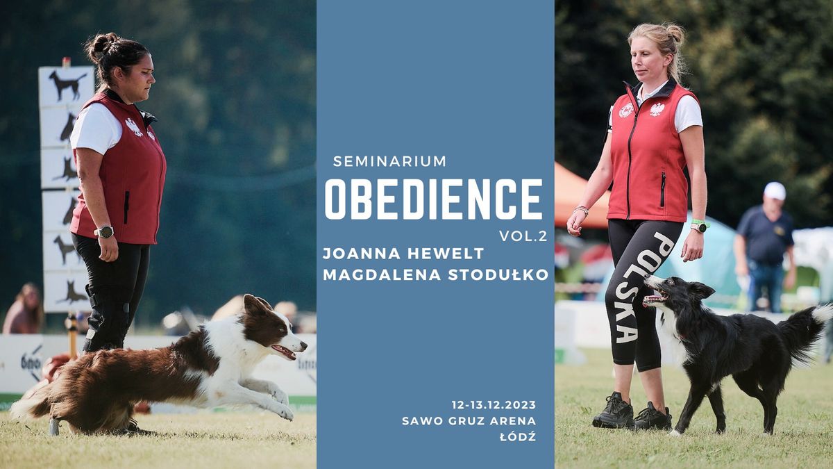 Seminarium obedience - Joanna Hewelt i Magdalena Stodu\u0142ko - \u0141\u00f3d\u017a vol.2