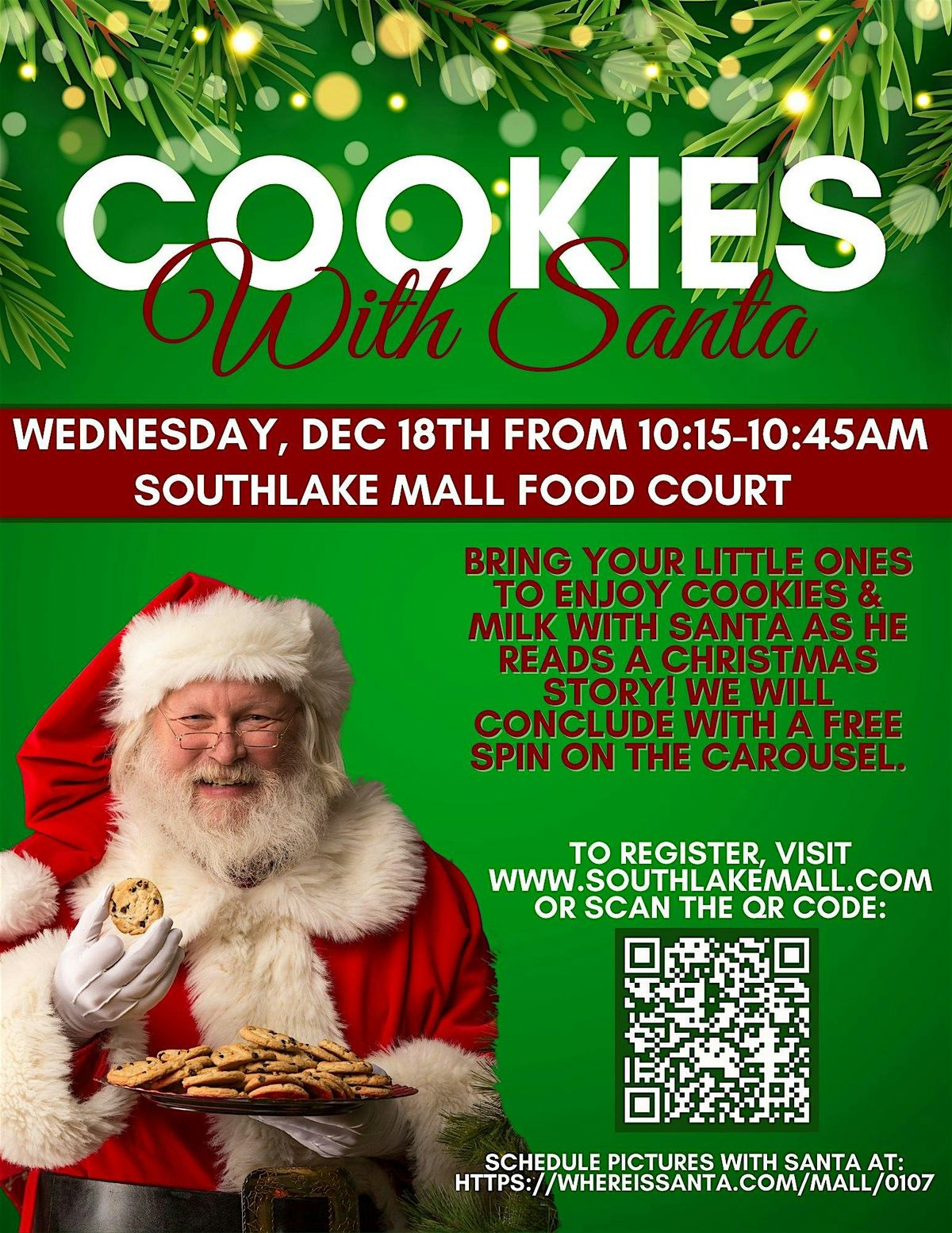 Cookies With Santa 2024 - Southlake Mall