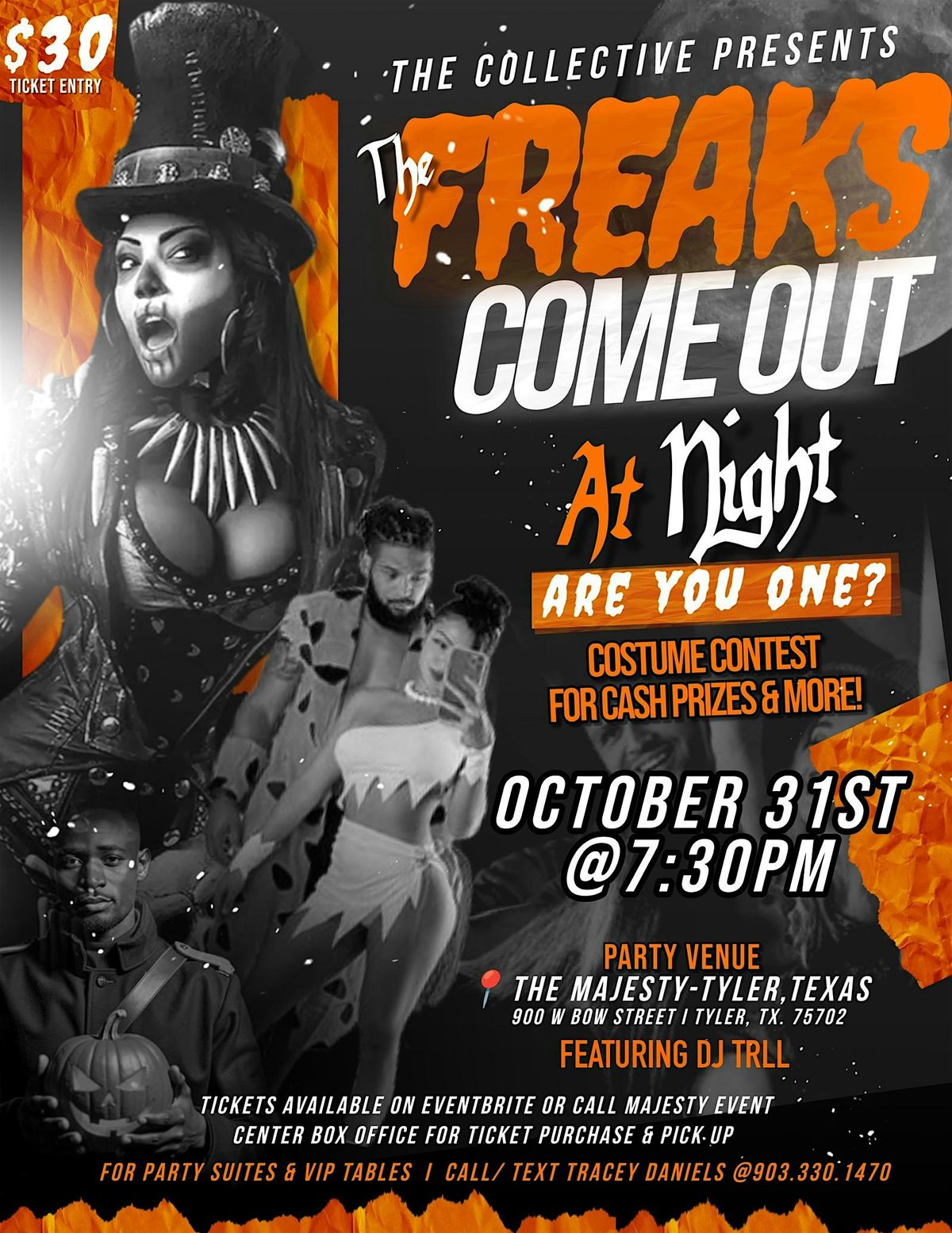 "The Freaks Come Out at Night" Halloween costume party