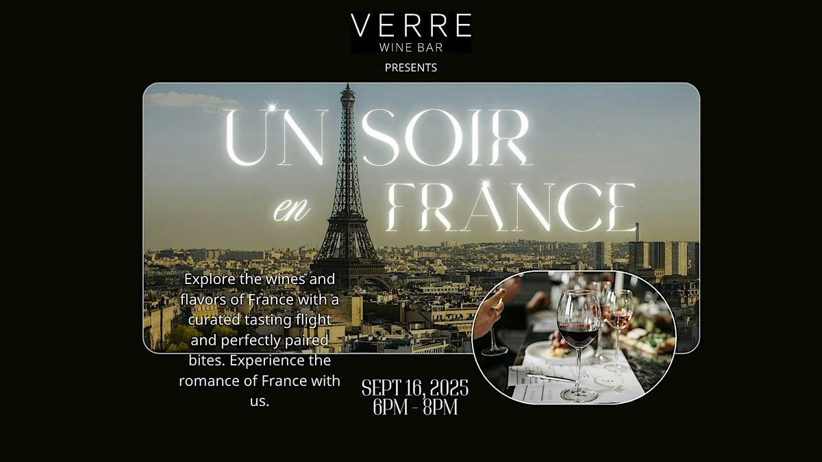 VERRE Wine Bar Presents: Un Soir en France