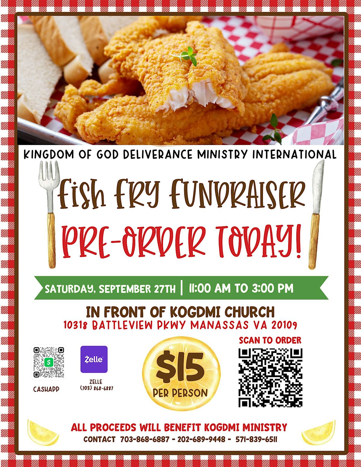 KOGDMI FISH FRY FUNDRAISER