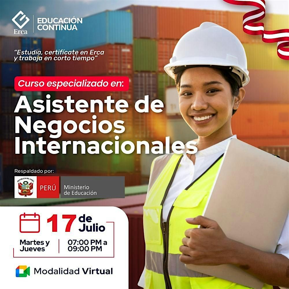 Aprende sobre Asistente de Negocios Internacionales con profesionales.