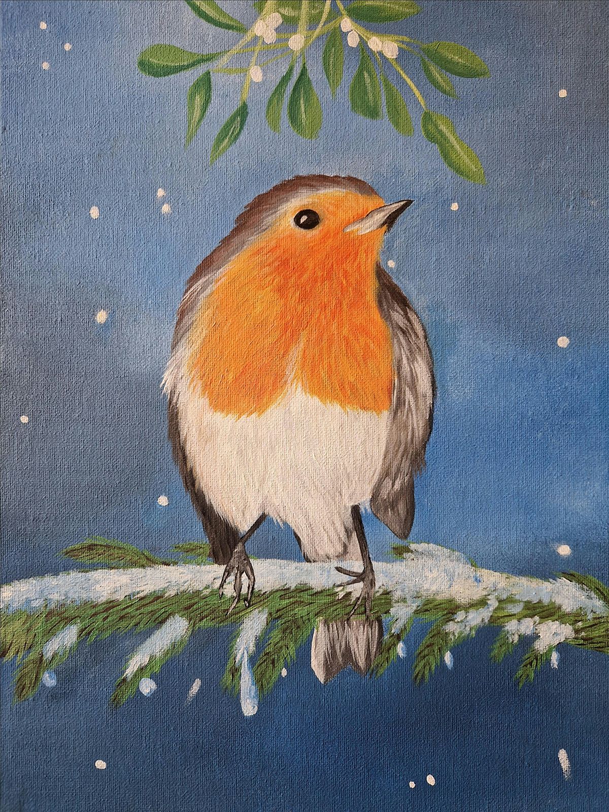 Festive Robin- Acrylic Painting Workshop