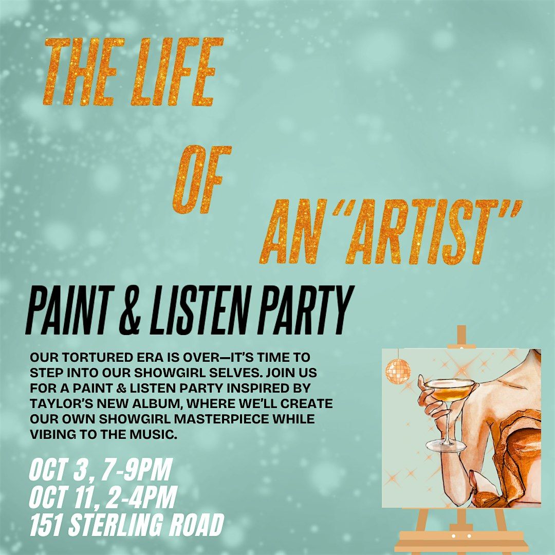 The Life of a Showgirl Paint & Listen Party