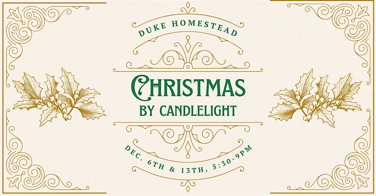 Christmas by Candlelight Dec 13th