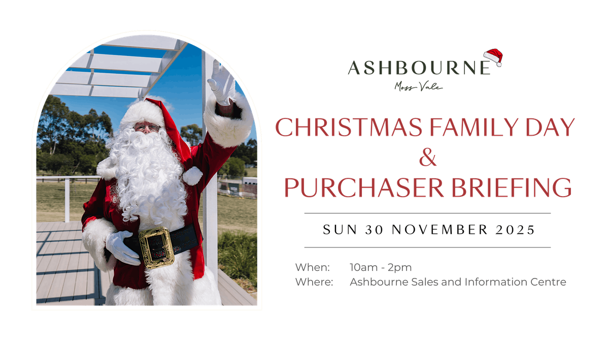 Ashbourne Christmas Family Day & Purchaser Briefing 30 Nov 2025