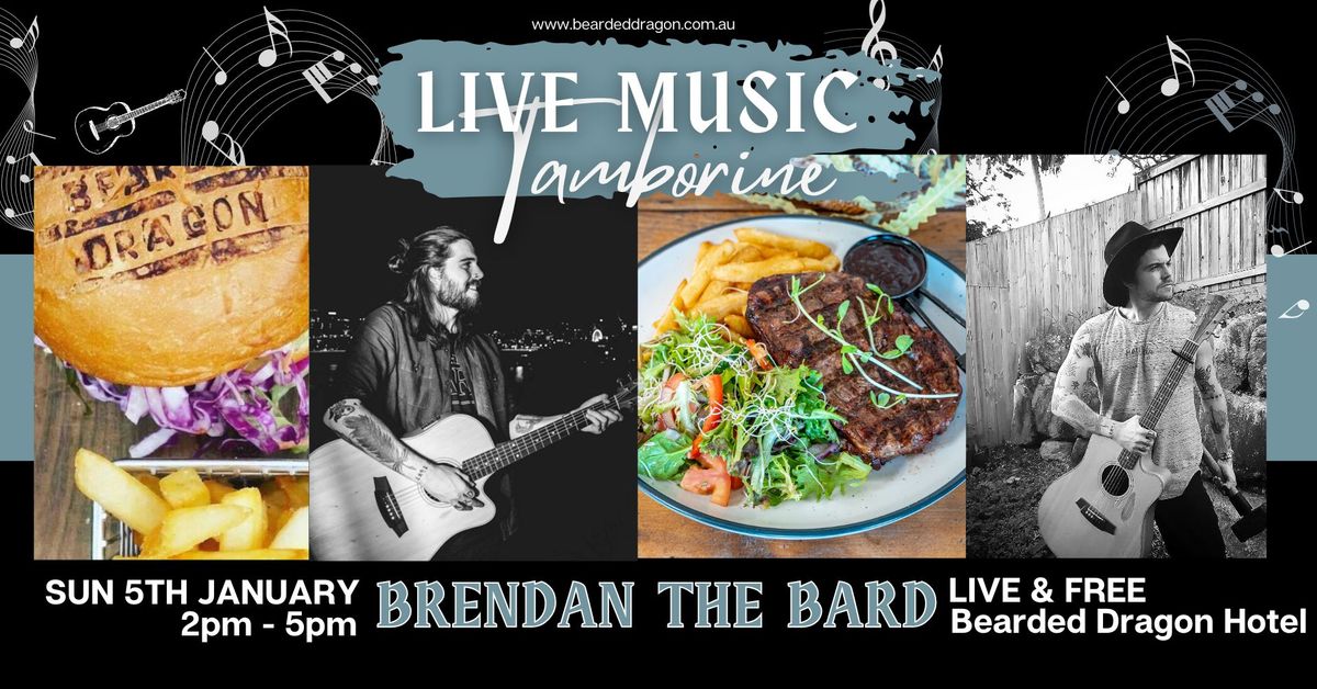 Brendan the Bard LIVE & FREE in TAMBORINE! Pub Classics & Originals \ud83c\udfb8