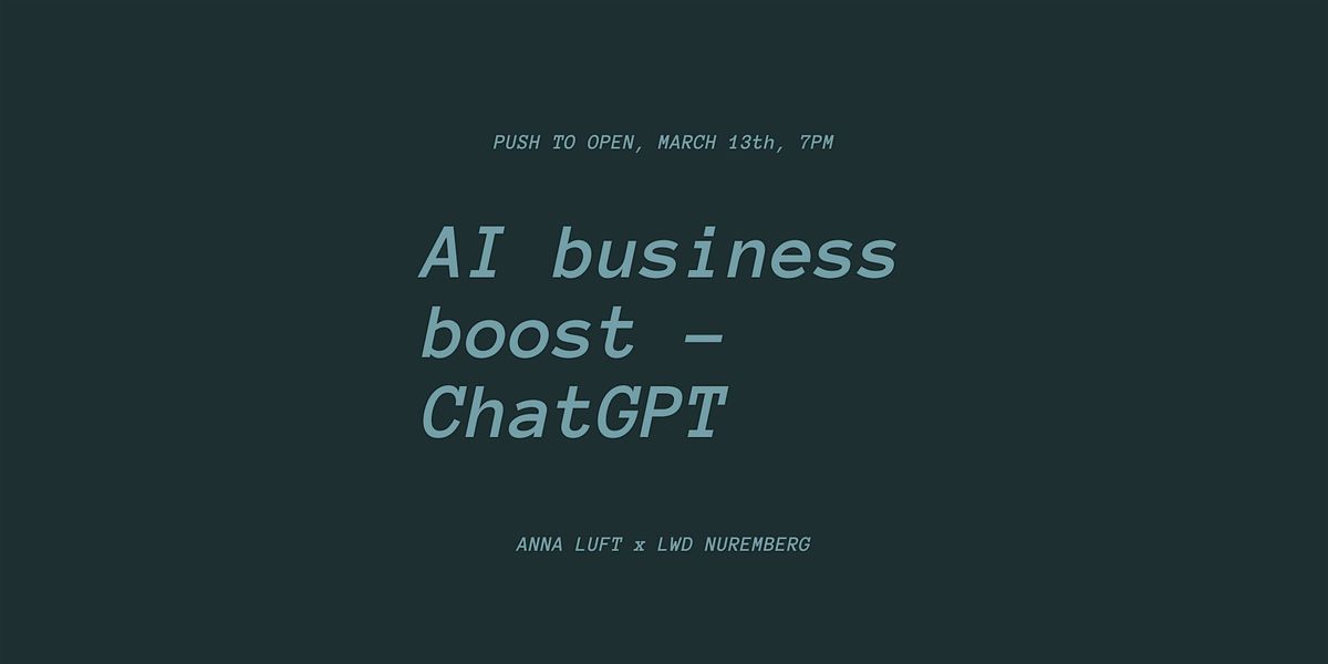 AI business boost - chatGPT