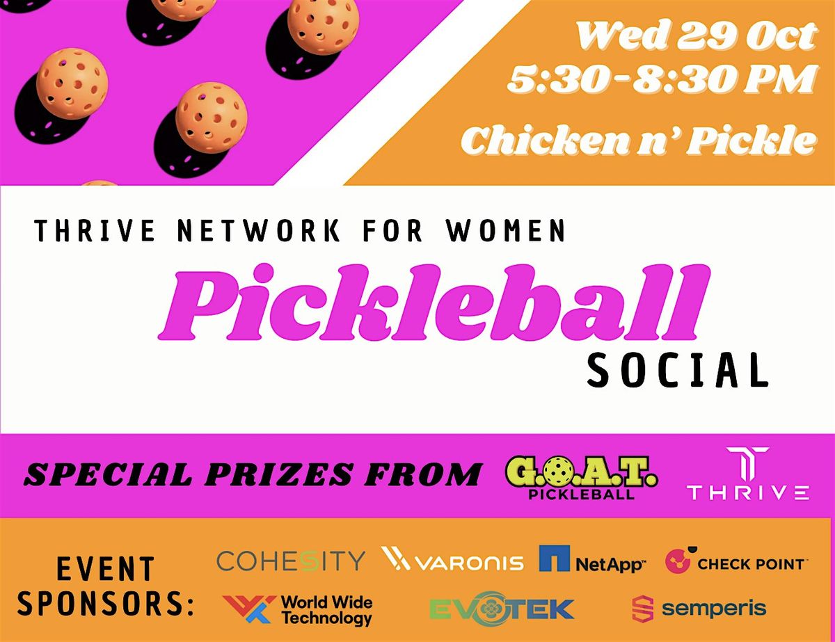 Thrive Network for Women presents: Pickleball Social