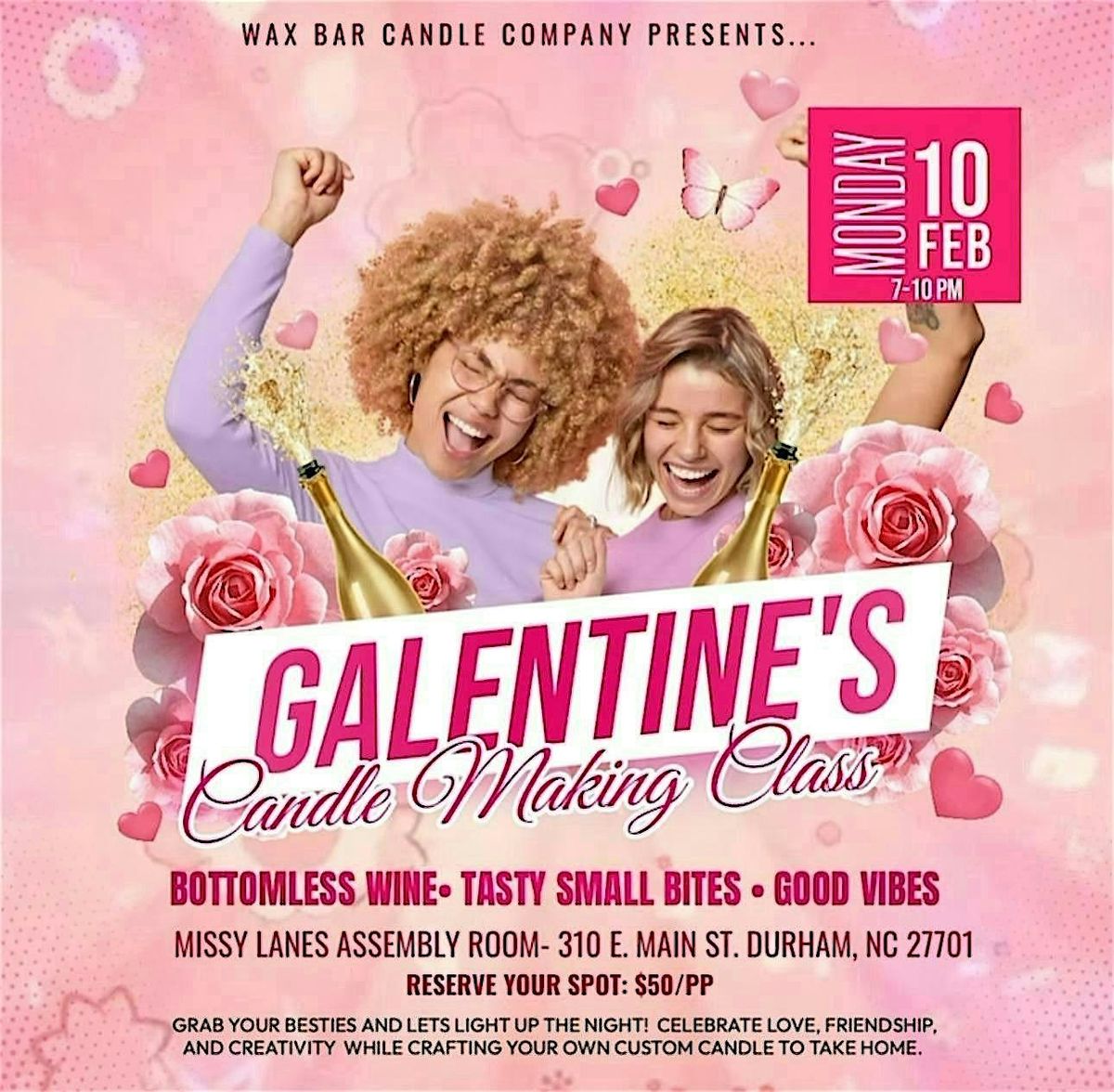 Cupid & Candles: Galentines Candle Making Class