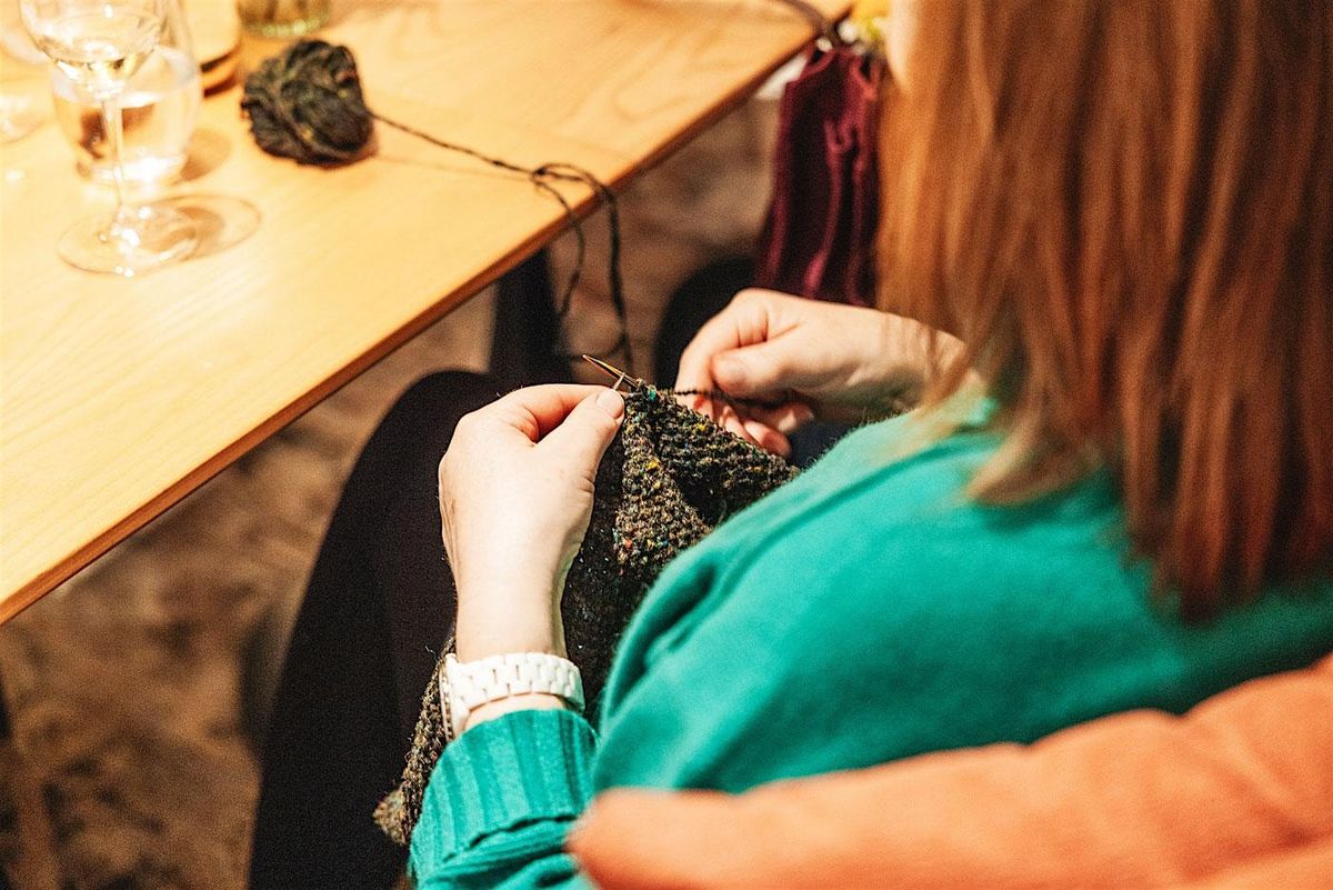 Wool & Wine - Knit & Crochet Night at Wolf Wine w\/ A Yarn Story