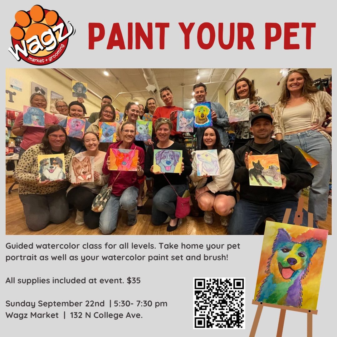 Paint Your Pet Night at Wagz!