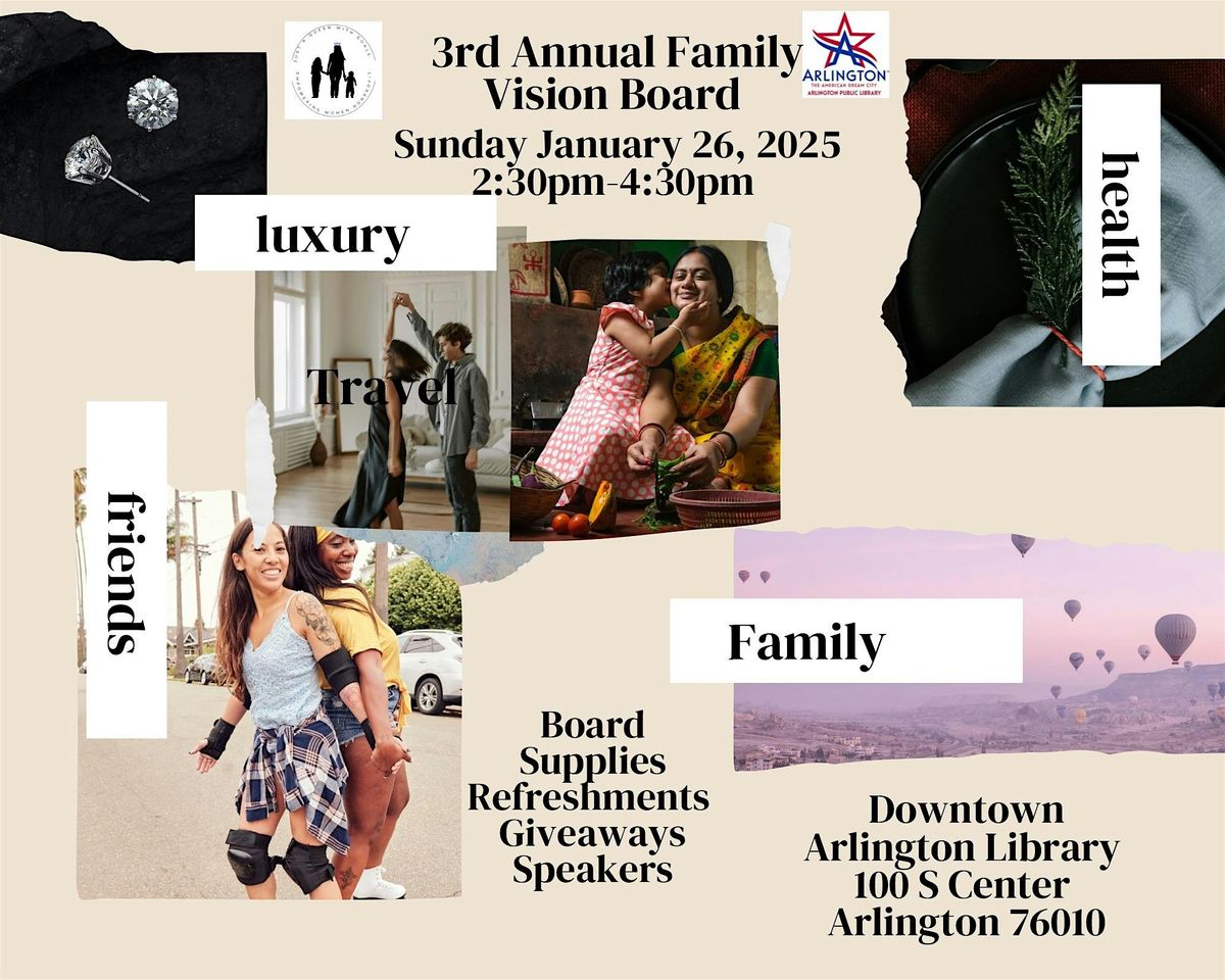 3rd Annual Family Vision Board Party