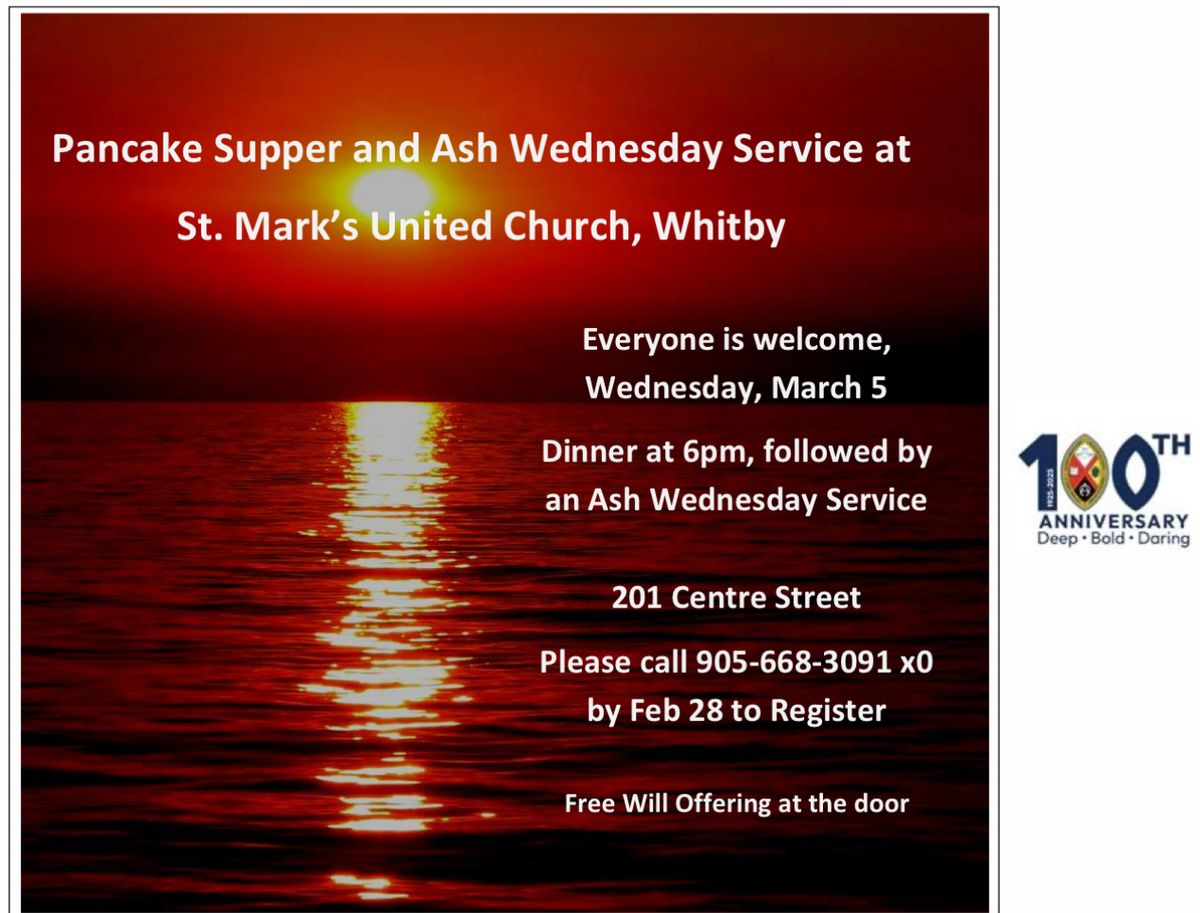 Pancake Supper and Ash Wed. Service!